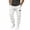 White, variant on Eygvbb Men's Cargo Jogger Pants with Pockets Elastic Drawstring Waist Tapered Cuffed Sweatpants for Sports Outdoor Daily Wear