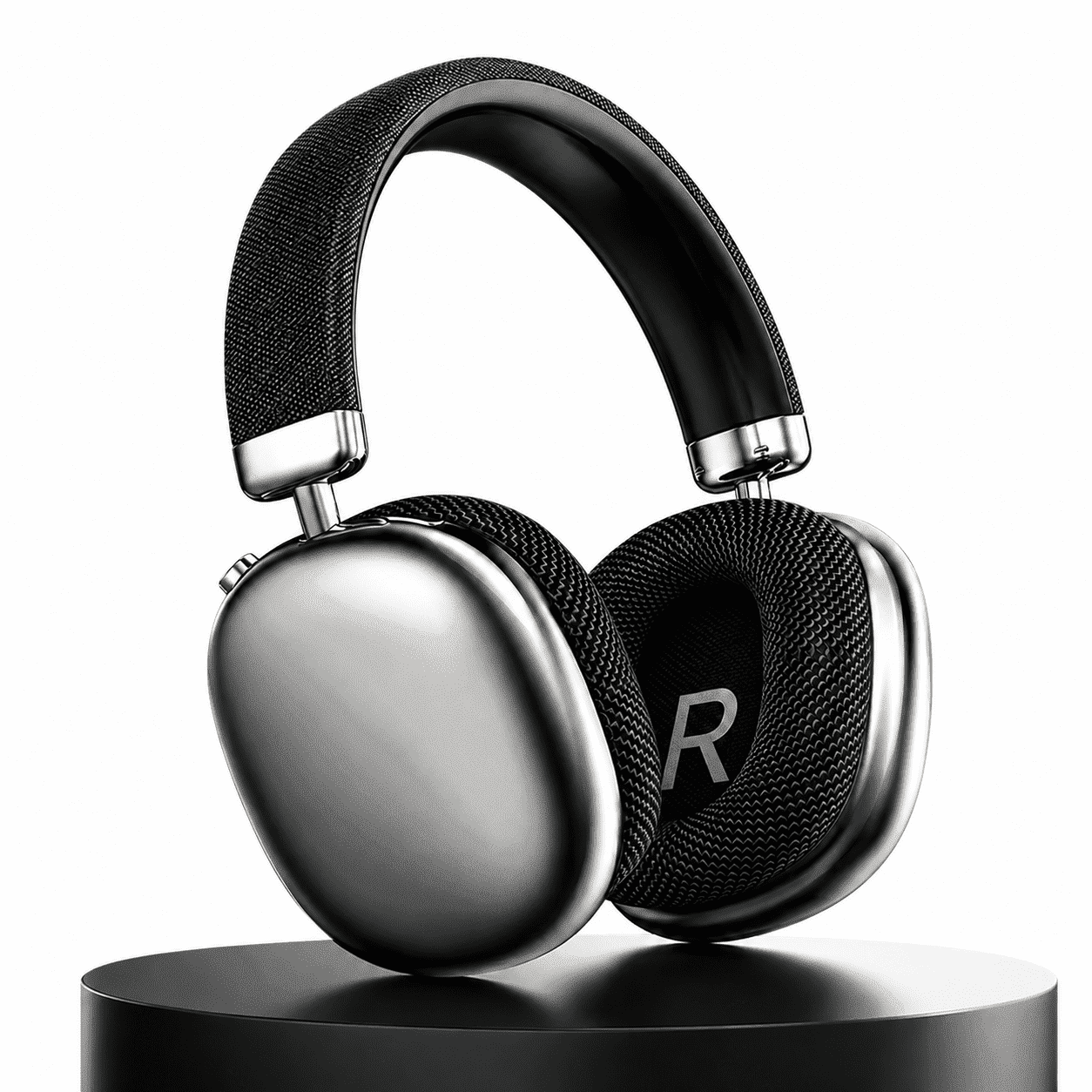 Over Ear Bluetooth Headphones, Active Noise Cancelling Headphones Bluetooth 5.3, 120H Playtime, Hi-Res Audio, Knob Control, Comfort Over-Ear Headset for Music & Calls