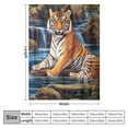 thumbnail image 4 of COMIO  Tiger Blanket Tiger Throw Blankets Cozy Flannel Blanket Plush Lightweight Blanket Tiger Decor Bedding Gifts for Men Women Girls Boys Kids Teens Adults for Couch Sofa Bed, 4 of 6