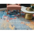 thumbnail image 5 of Jill Zarin Jill Zarin’s Downtown Round Abstract Modern Area Rugs, Blue, 5 of 6