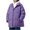 Purple, variant on Lovskoo Winter Coats for Women Quilted Jacket Fashion Solid Color Stand-Up Collar Cardigan Jacket Thick Warm Outerwear Cotton Padded Coat Black