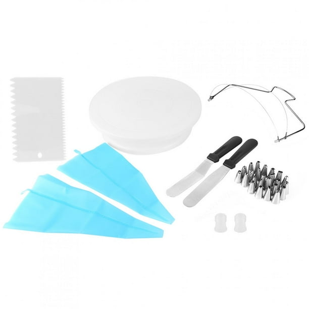 Juego de decoración para tartas, 33 piezas, soporte para tartas de cocina, plato giratorio para tartas, diseñado para el futuro