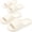 White, variant on 2 Pairs Women Cloud Slides Non Slip House Slippers for Indoor Outdoor Shower