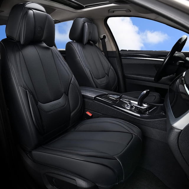 Juego completo de fundas para asientos de coche Coverado, de piel de napa impermeable