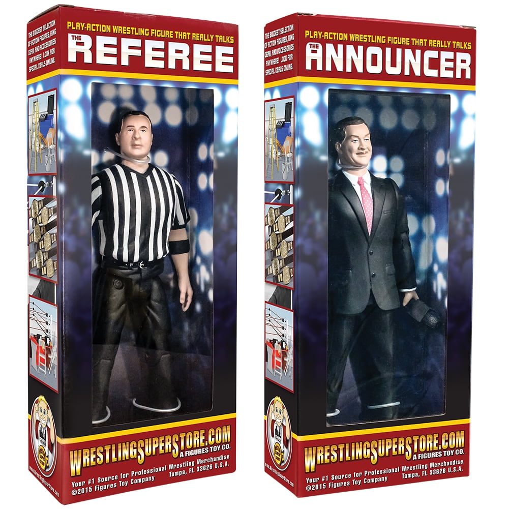 Three Counting & Talking Wrestling Referee Action Figure For WWE Action Figures 