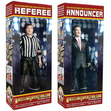 WWE RAW Talking Wrestling Ring Announcer Action Figure By Figures Toy ...