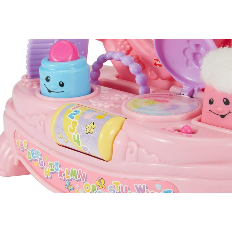 Fisher Price Laugh Learn Baby Toy Magical Musical Mirror Pretend Vanity Set with Light Sounds and Learning Songs for Infant to Toddler Walmart