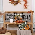 thumbnail image 3 of Fall Decorative Throw Pillow Covers 18x18 Inch Set of 4, Pumpkins Thankful Blessed Buffalo Plaid Grey Fall Decor Outdoor Farmhouse Cushion Cases for Home, 3 of 6