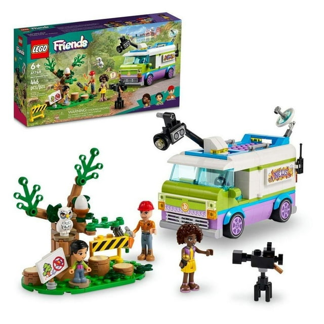Set de Construcción LEGO Freinds Unidad Movil de Noticias 41749 446 Bloques