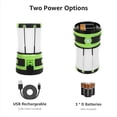 thumbnail image 3 of Lepro Rechargeable LED Camping Lantern, 1000lm Waterproof Tent Light with 2 Detachable Mini Handy Flashlight Torch, Perfect for Camping Hiking Outdoor Emergency, USB Cable Included, 3 of 8