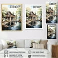 thumbnail image 4 of Designart "A Serene Retreat Amongst Hotels and Lodges II" Cityscapes Floater Framed Canvas Art Print, 4 of 7