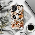 thumbnail image 6 of Cute Halloween iPhone Case for iPhone 16 15 14 13 12 11 Pro Max Plus Mini – Kawaii Ghosts, Pumpkins, Cats, BOO Pattern Protective Fall Phone Cover, 6 of 6