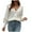 White, variant on Fesfesfes Women Sweaters Casual Solid Knitting Buttons Hollow Out Long Sleeve V-Neck Sweaters Tops Plus Size $10