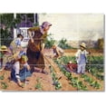 thumbnail image 1 of Ceramic Tile Mural-Edward Potthast Garden 6. 24" w x 18" h using (12) 6 x 6 ceramic tiles, 1 of 9