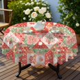 thumbnail image 4 of Pioneer Flower Floral Print Pattern Round Tablecloth 60 X 60 Inch, Wrinkle Resistant Wipeable Table Cloth for Kitchen Dining Picnic Patio Party, 4 of 6