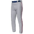 thumbnail image 2 of A4 Pro-Style Elastic Bottom Baseball Pant Moisture Wicking to Keep Athletes Cool For Mens Color Gray/Cardinal Size 2XL, 2 of 2