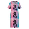 thumbnail image 4 of ¡REY DEL ROCK! Vestido holgado con bolsillos, vestidos de cumpleaños para mujer, traje de verano para mujer, vestido coreano para mujer., 4 of 7