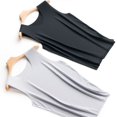 thumbnail image 4 of wcjm Coffee Women's Ice Tank Tops Summer Camisole No Bra Loose Fit Wide Strap Under Shirt Workout Tanks, 4 of 9