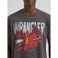 thumbnail image 3 of Wrangler Riding Cowboy Vintage Charcoal - Mens Tee  - 112375795, 3 of 3
