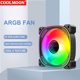 thumbnail image 5 of Ventilador para Caja PC Ndcxsfigh Refrigeración 120 Mm RGB Direccionable ARGB 5 V y 3 Pines (positivo Negro), 5 of 9
