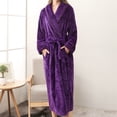 thumbnail image 2 of Clothing 2025 Womens Hooded Fleece Robe, Soft Plush Bathrobe for Womens, Fluffy Cute Long House Coat, 2 of 4