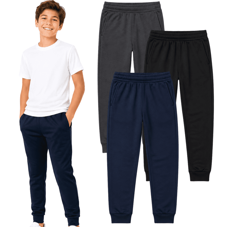 Brooklyn Vertical Boys 3-Pack Poly Fleece Joggers photo 1