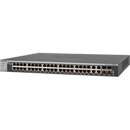 UPC: 0606449112382 | NETGEAR 48-Port 10G Ethernet Smart Switch (XS748T) – Managed with 4 x 10 Gigabit SFP+  Desktop/Rackmount  and ProSAFE Limited Lifetime Protection