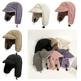 thumbnail image 2 of Aellinatey Winter Earflap Hat for Teen Reversible Double Sided Skiing Riding Trapper Hat, 2 of 20