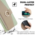 thumbnail image 4 of Phone Case for Samsung Galaxy S23 Ultra 5G Wallet Cover with Screen Protector and Mirror Flip Cover Ring Card Holder Crossbody Strap Cell S23Ultra 23S S 23 23Ultra 6.8 inch Women Girls Green, 4 of 16