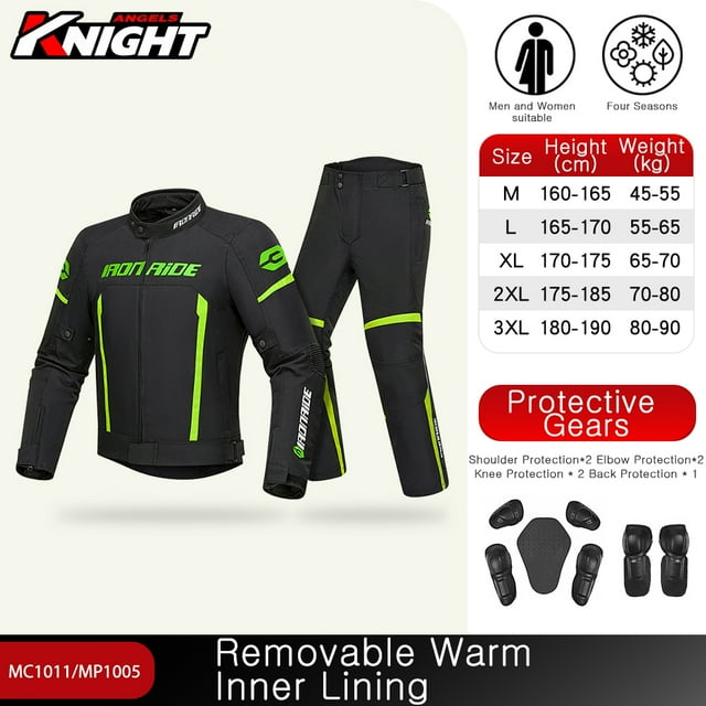 Veste de Moto Imperméable Unisexe avec Corps Armor All Seasons Tailles m à 3TG
