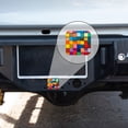 thumbnail image 4 of Hitch Cover Fits For 2-Inch Hitch,Colorful Background Of Vibrant Blocks Arranged In Abstract Patternrubber Trailer Hitch Cover Tube Plug Insert,Car Exterior Accessories, Receiver Tube Hitch Plug, 4 of 6