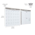 thumbnail image 2 of ECR4Kids MessageStor Dry-Erase Glass Board and Magnets, Office Essentials, Grey, 2-Pack, 2 of 9