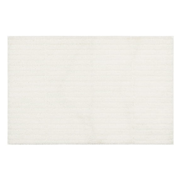 Mohawk Sanctuary Bath Mat Soft Absorbent Quick Dry Machine Washable Non-Slip Bathroom Mat, White, 17" x 24"