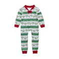 thumbnail image 2 of Ensemble de Pyjamas de Noël Assortis pour la Famille Femmes Enfants Grenouillères à Rayures Vertes Vêtements de Nuit de Noël Pyjamas PJs, 2 of 7