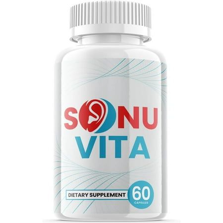 (1 Pack) Sonu Vita - Dietary Supplement for Hearing - Tinnitus Support for Healthy Middle and Inner Ear Structures, Including Cilia, Nerves and Blood Supply - 60 Capsules