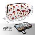 thumbnail image 4 of Goofa Red Mushroom Printed Toiletry Bag with Handle,Large Capacity Travel Makeup Cosmetic Bag for Women, Carry on Airport Airline Compliant Bag, 4 of 9