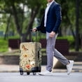 thumbnail image 3 of HELLHERO Butterfly and Floral Pattern Suitcase Sleeve Polyester Ammonia Anti Dust Dustproof Suitcase Cover for Family, 3 of 7