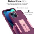 thumbnail image 5 of CoverON For Apple iPhone 13 Case, Military Grade Heavy Duty Full Body Phone Kickstand Cover - Purple, 5 of 9