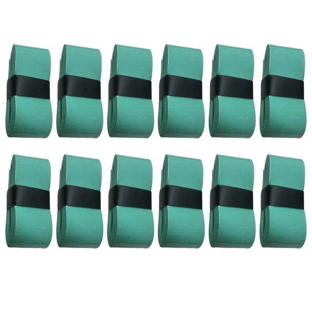 Self-adhesive Racquet Grip Tape 12pcs Pickleball Grip Tapes Self-adhesive Slip Resistant Super Absorbent Vivid Color Universal Tennis Racket Grip Tape