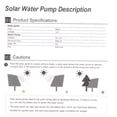 thumbnail image 3 of Bomba solar Cgtredaw 18V 30W Riego Fuente panel solar para piscina, 3 of 9