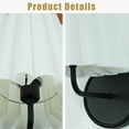 thumbnail image 6 of Elegant Single Wall Sconces, White Pleated Fabric Lamp Shades with Black Metal Wall Lighting for Entryway, Bedroom, Living Room, 6 of 9
