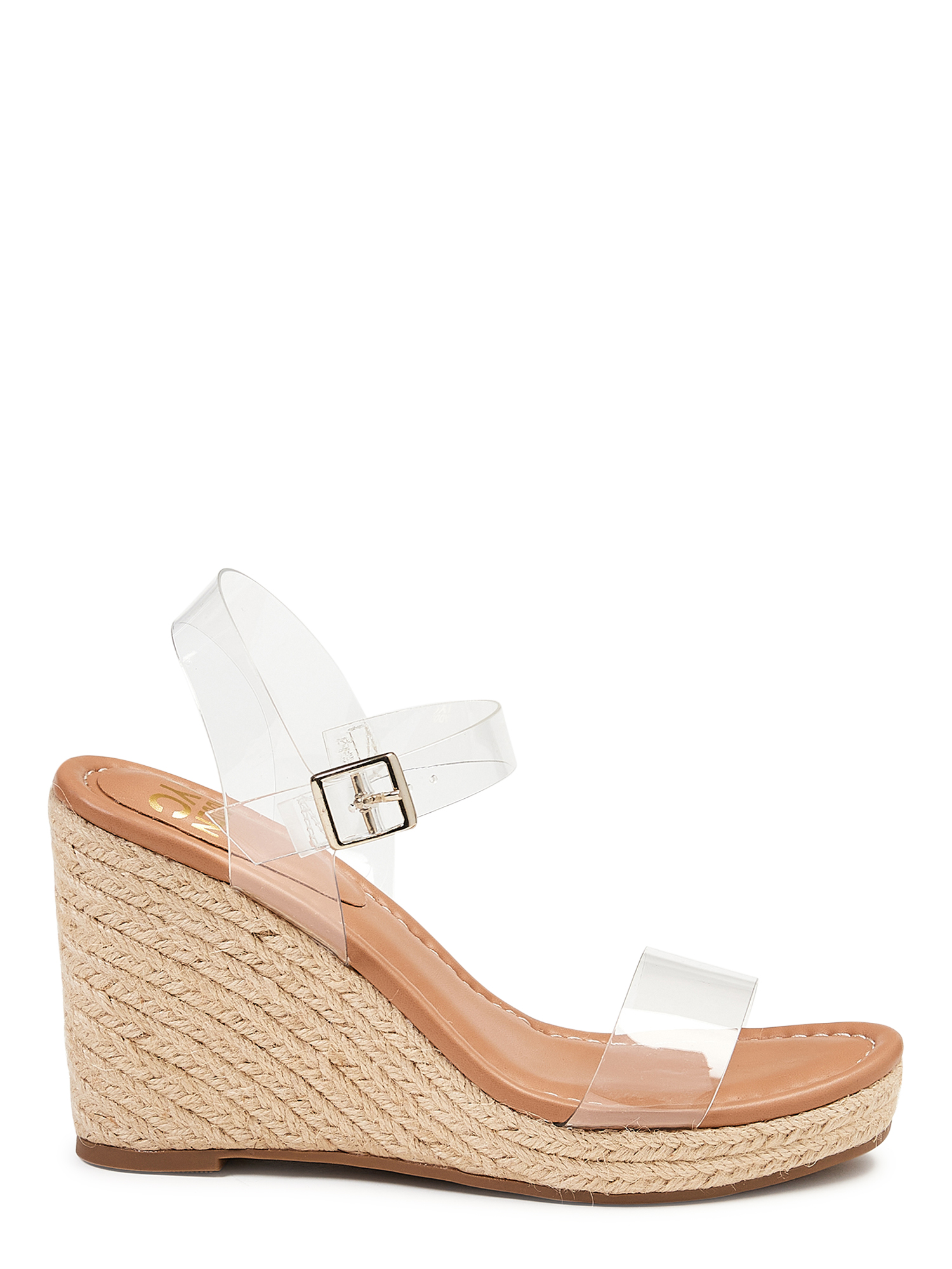 Women Madden NYC Lucite Espadrille Wedge - Walmart.com
