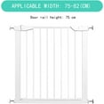 thumbnail image 2 of Gamvdout Stair Gate for Dogs, Extra Wide Pet Safety Gate, Tall 75Cm Dog Gate Indoor Extendable Stair Gate, No Drilling/White/75-82Cm, 2 of 8
