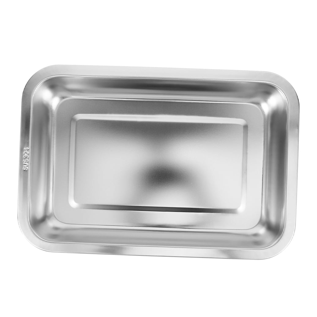 LULULION Stainless Steel Cat Litter Box Open Design Easy Clean Durable Silver