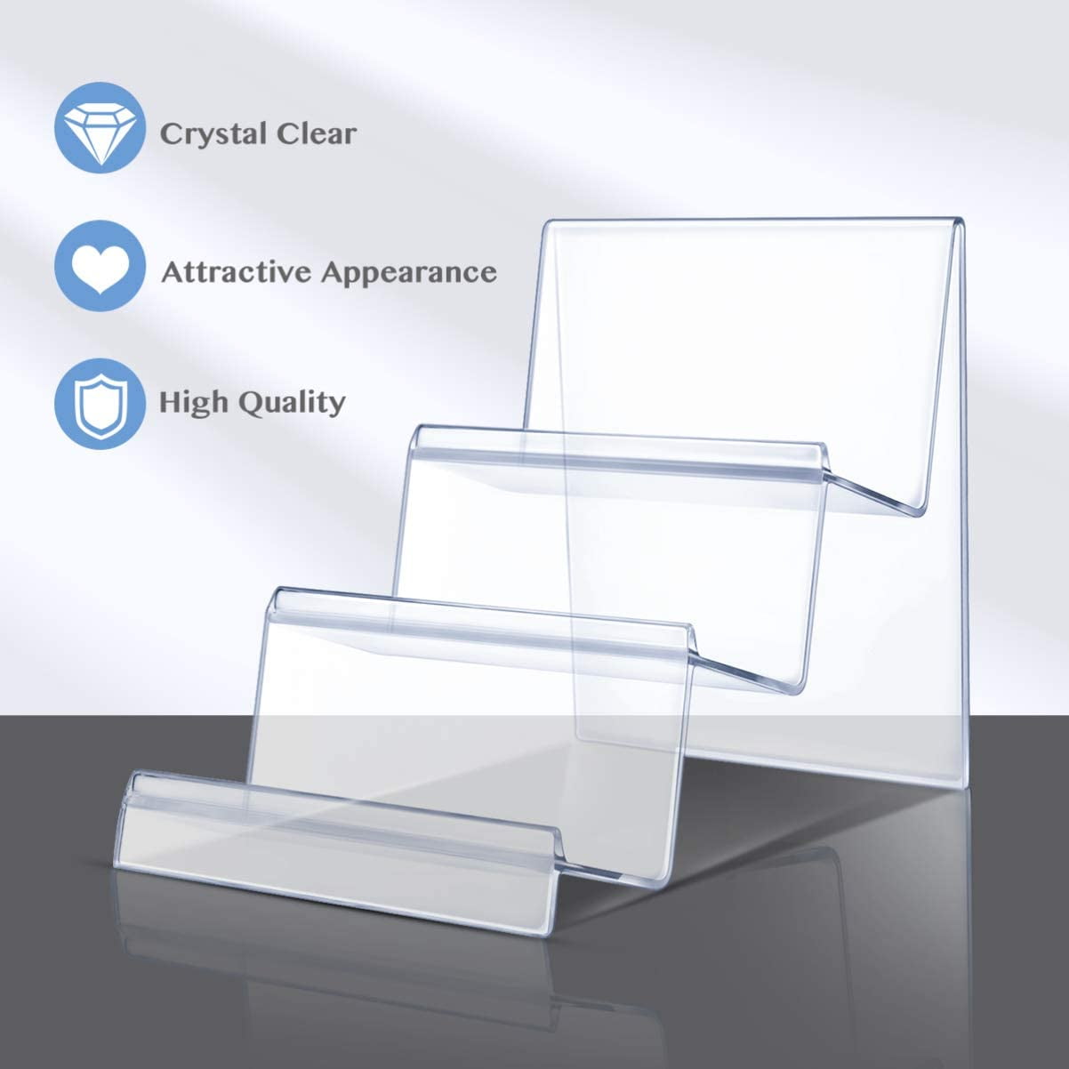 SUPVOX 3pcs support daffichage danneau acrylique clair support danneau acrylique porte-bijoux anneau organisateur clair