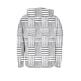thumbnail image 6 of Womens Plaid Jackets Hooded Full Zip Drawstring Cardigan Loose Stylish Casual Ribbed Hoodie Outwear With Pockets (XL, Khaki), 6 of 7
