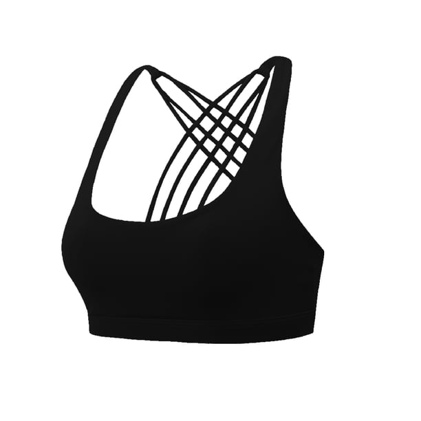 Guardurnaity Sujetadores deportivos Entrenamientos Fitness Sujetador Firmeza Apasionado Handy Back Diseño único Sin costuras para mujer Chica Negro M Type2 NO2 Guardurnaity AP008686-06