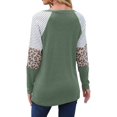 thumbnail image 2 of Womens Long Sleeve Tops Casual Color Block Tunic Loose Fit Shirts, 2 of 3