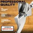 thumbnail image 3 of Garlic Press Alpha Grillers de acero inoxidable con pelador de silicona, 3 of 6