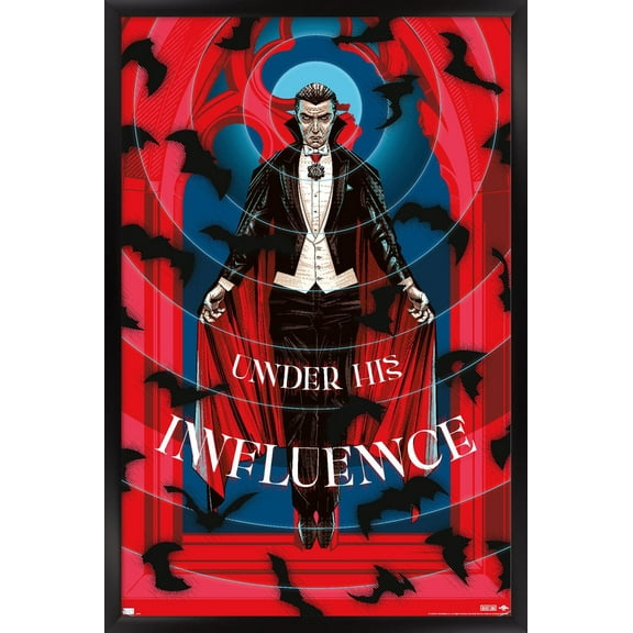 Dracula - Under His Influence by Cesar Moreno Wall Poster, 22.375" x 34" Framed